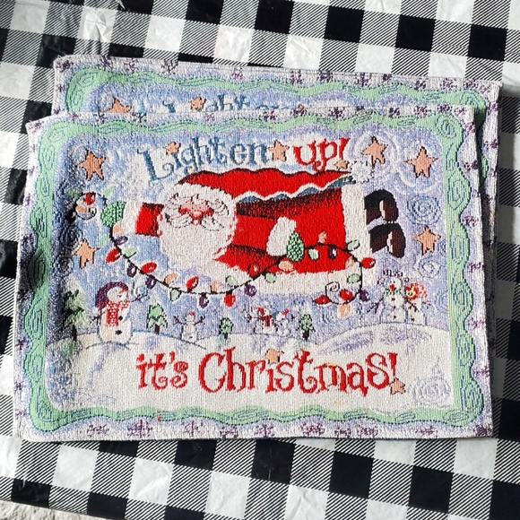 Christmas Place Mats Set of 4 🎄 Like New Condition! - Picture 1 of 4
